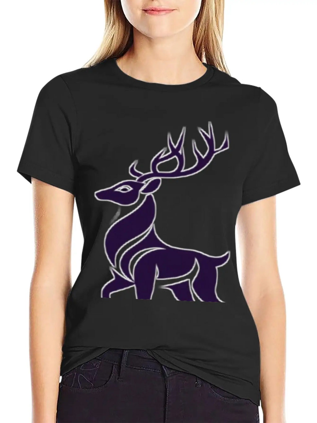 The Gazelle Represents Wildlife. Breathable Soft Cotton T-Shirt – Timeless Casual Look