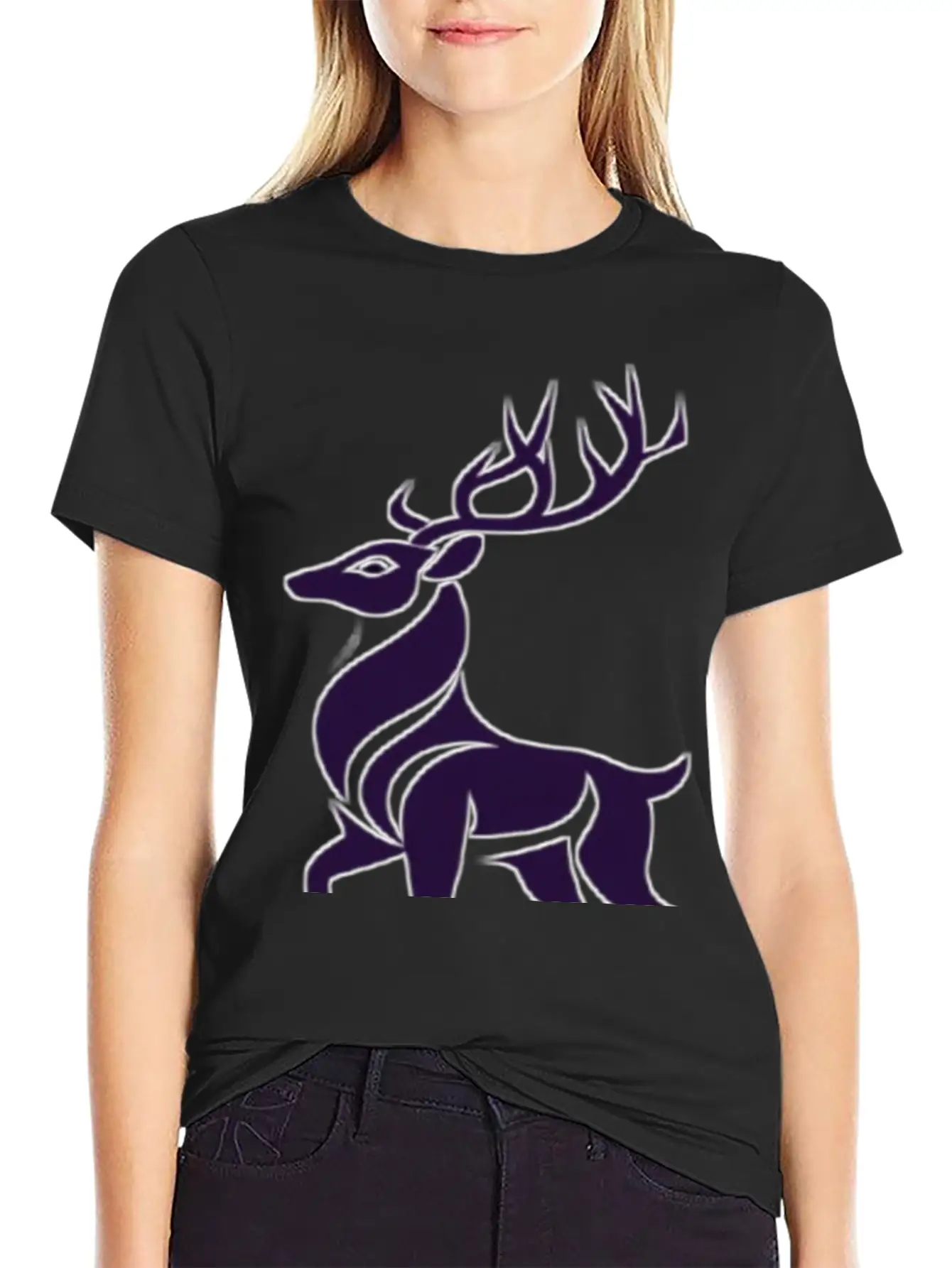 The Gazelle Represents Wildlife. Breathable Soft Cotton T-Shirt – Timeless Casual Look