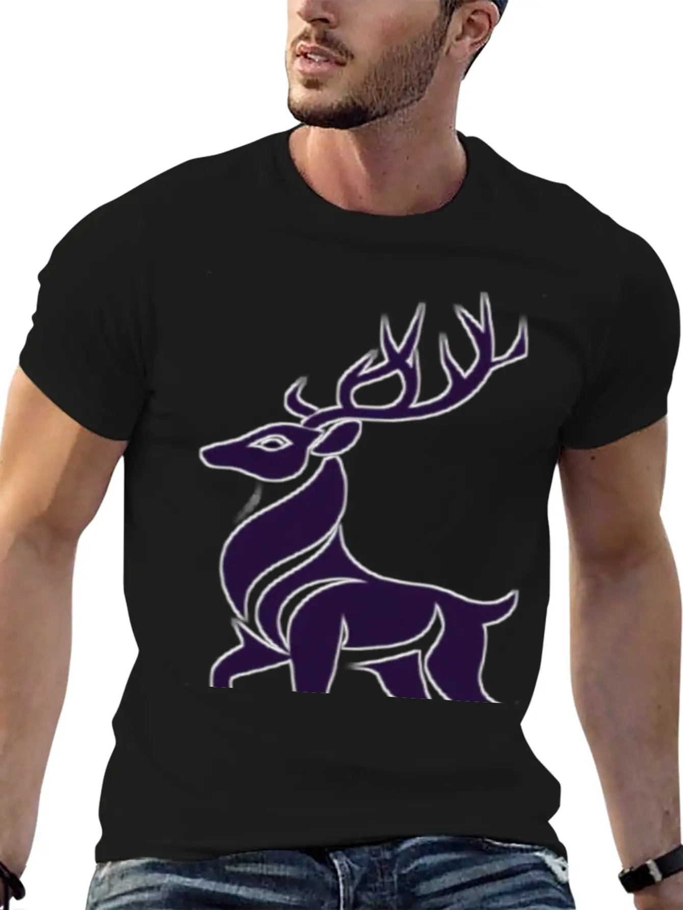 The Gazelle Represents Wildlife. Breathable Soft Cotton T-Shirt – Timeless Casual Look