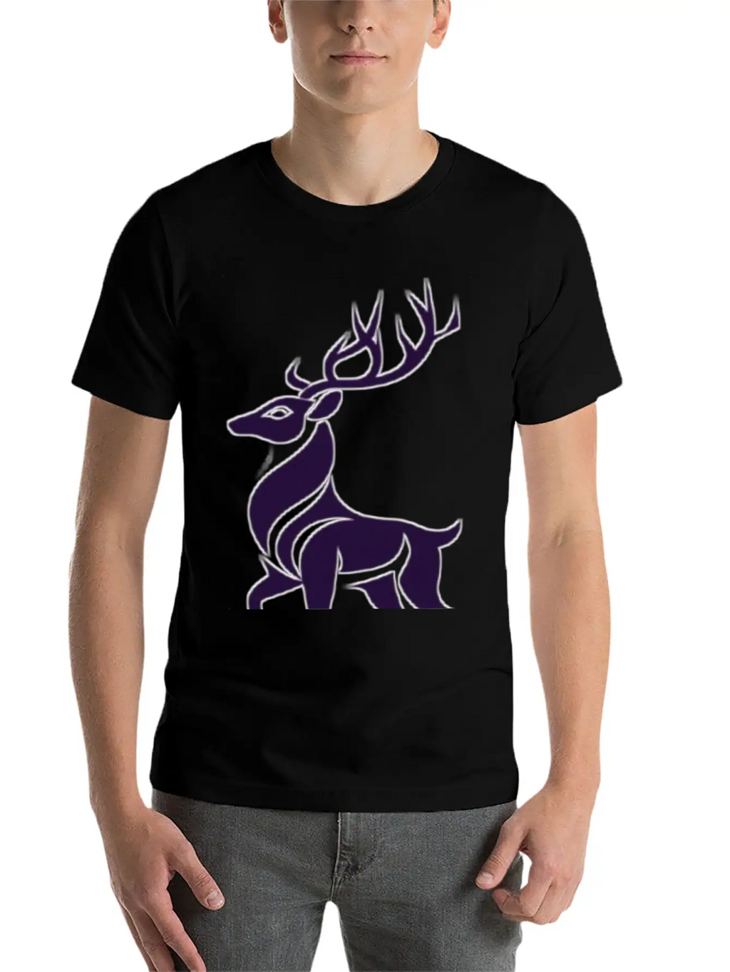 The Gazelle Represents Wildlife. Breathable Soft Cotton T-Shirt – Timeless Casual Look