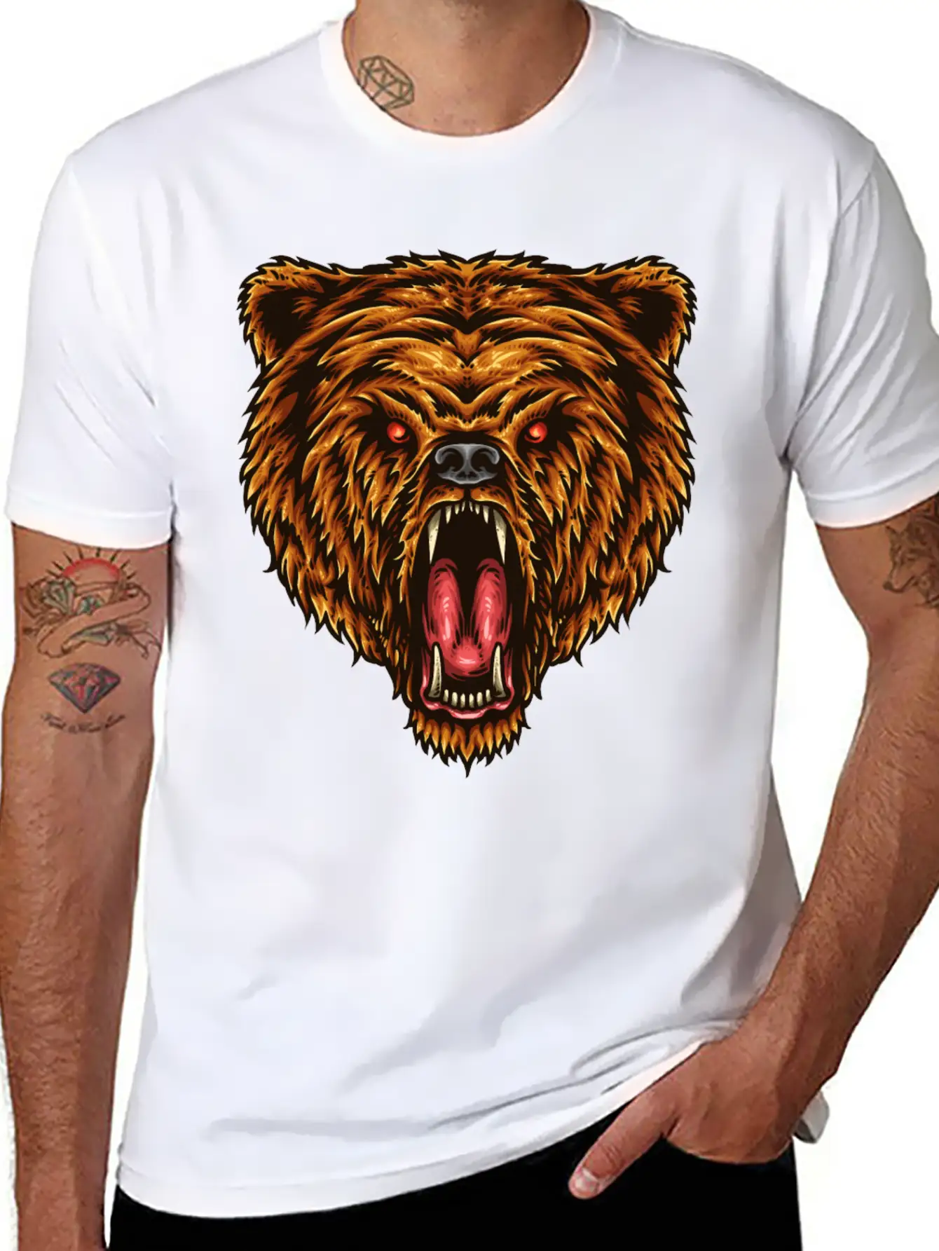 The Great Power Of Bear T-Shirts, Apparels & Decor Classic Cotton Tee – Unisex Comfort For Any Season