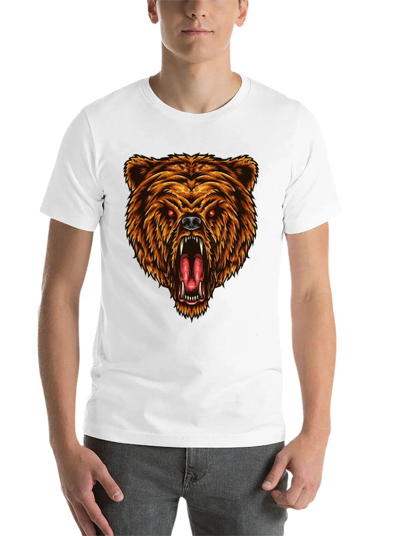 The Great Power Of Bear T-Shirts, Apparels & Decor Classic Cotton Tee – Unisex Comfort For Any Season