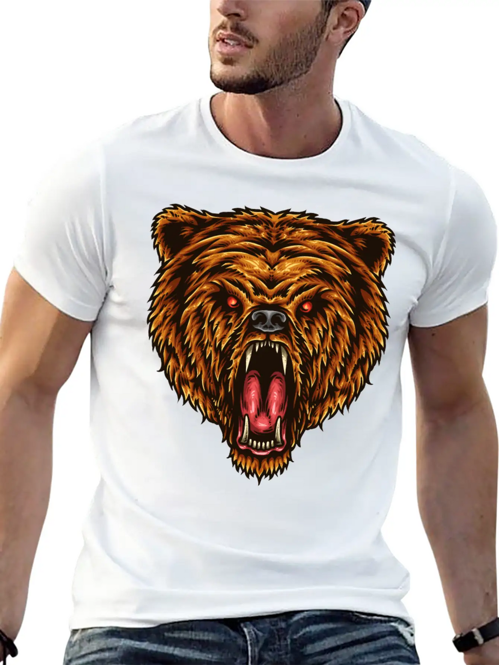 The Great Power Of Bear T-Shirts, Apparels & Decor Classic Cotton Tee – Unisex Comfort For Any Season
