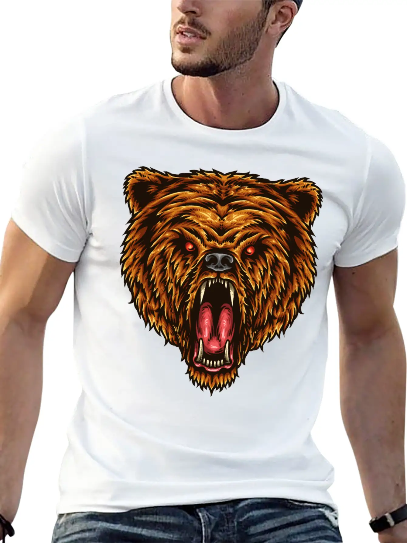 The Great Power Of Bear T-Shirts, Apparels & Decor Classic Cotton Tee – Unisex Comfort For Any Season