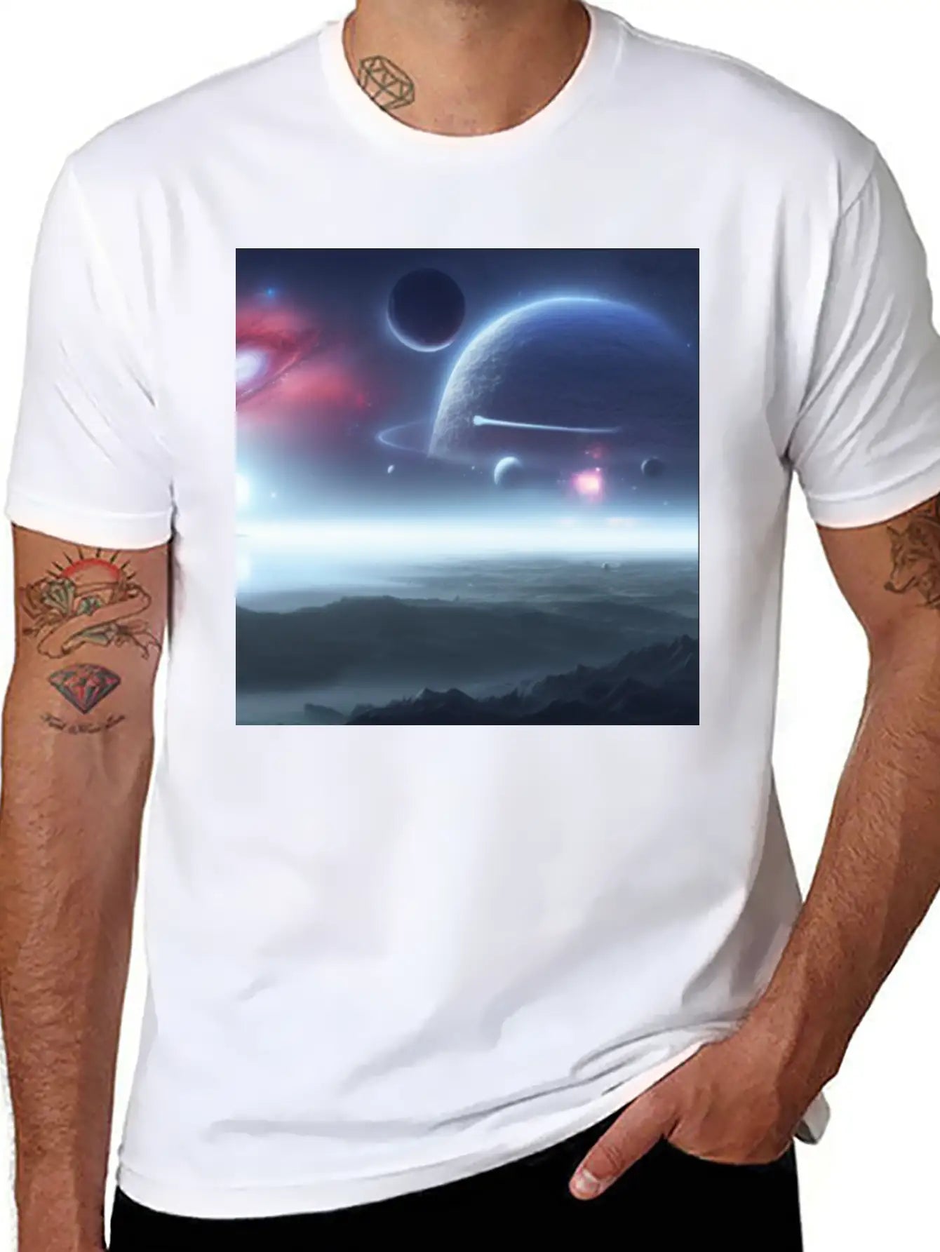 The Great Universe Breathable Graphic T-Shirt – Perfect For Casual Days