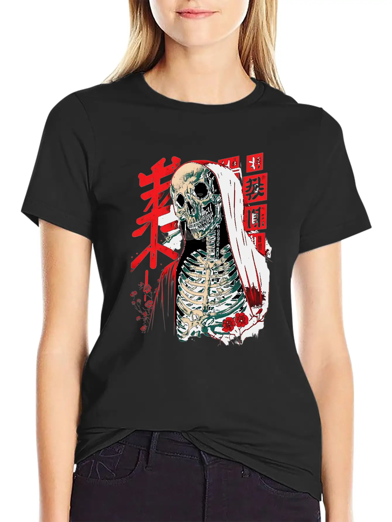 The Grim Robe A Skeleton's Stylish Attire Basic Graphic T-Shirt – Daily Comfort In Soft Cotton