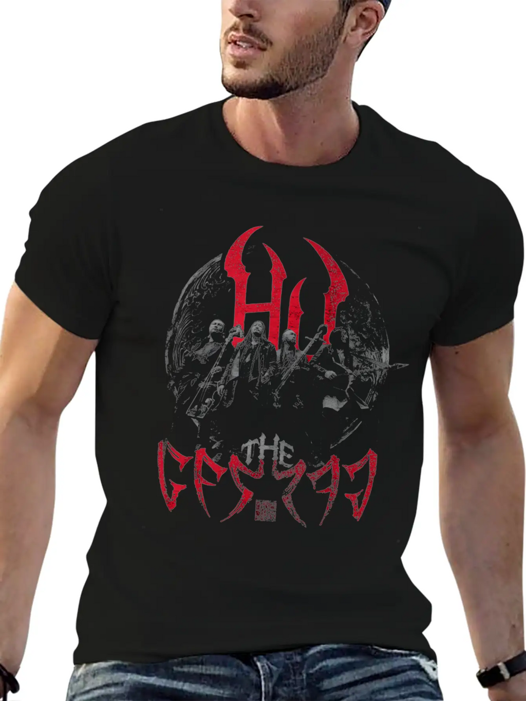 The Hu - Band Front Back Print Stylish Everyday T-Shirt – Unisex Basic Cotton Tee