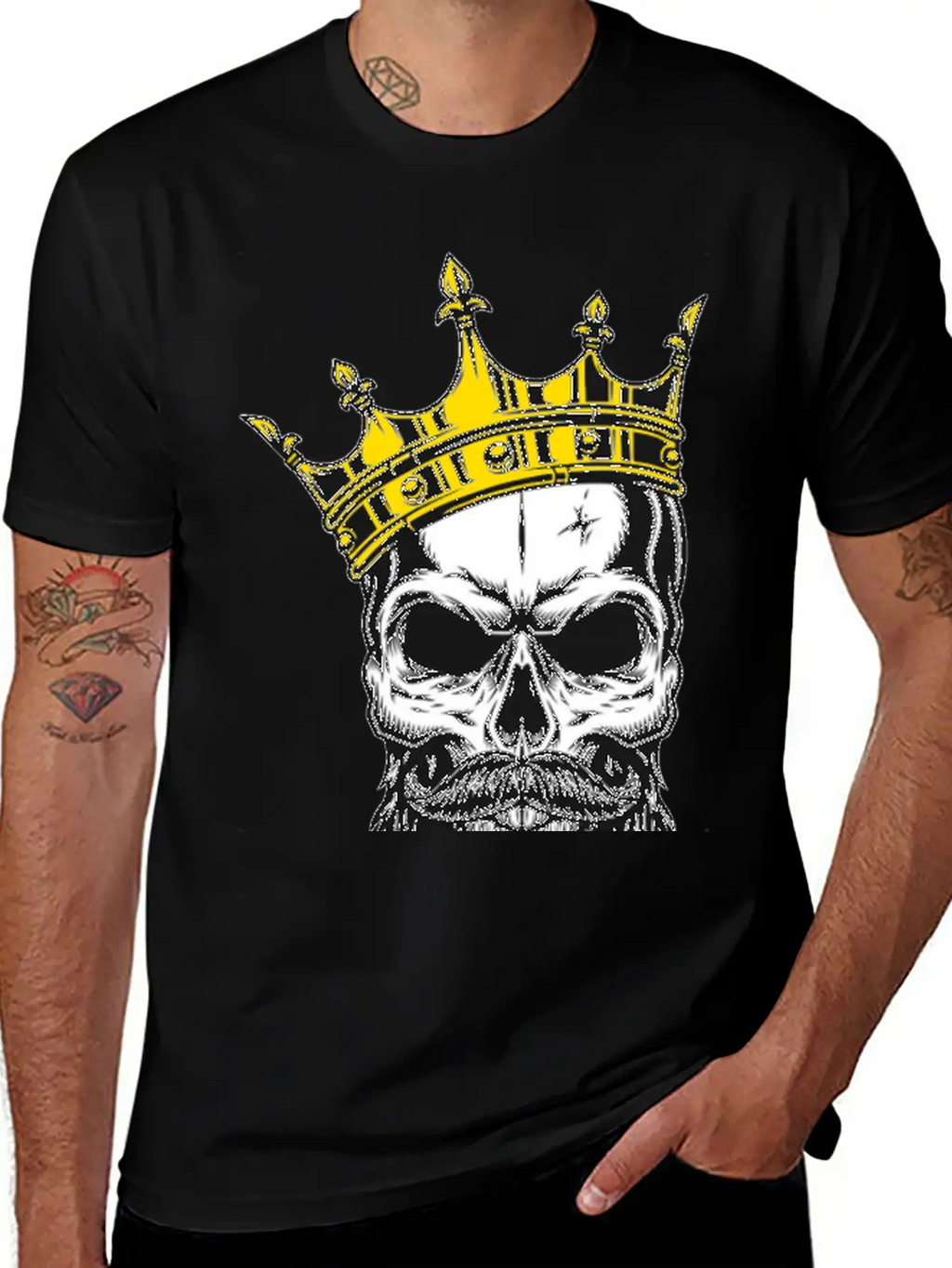 The King Skull Unisex Casual T-Shirt – Clean Design For Daily Comfort