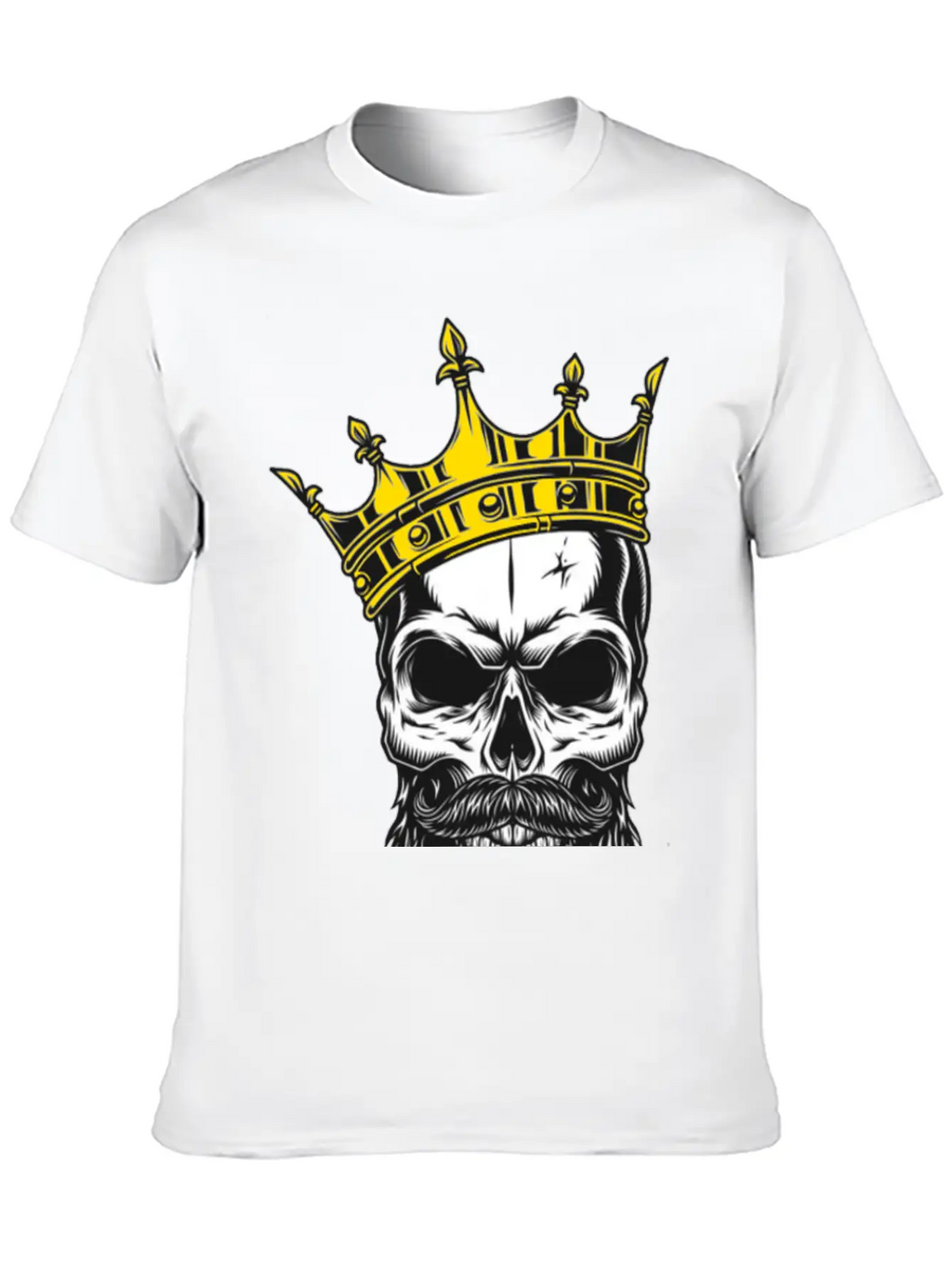 The King Skull Unisex Casual T-Shirt – Clean Design For Daily Comfort