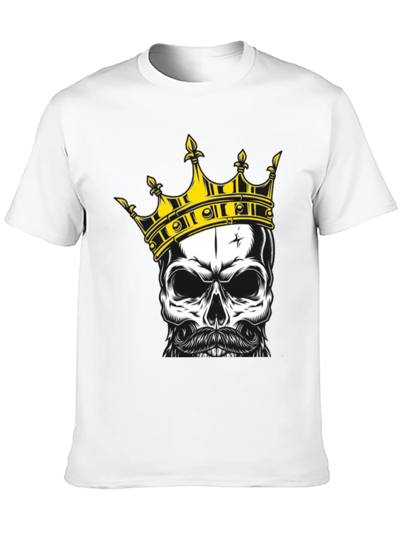 The King Skull Unisex Casual T-Shirt – Clean Design For Daily Comfort
