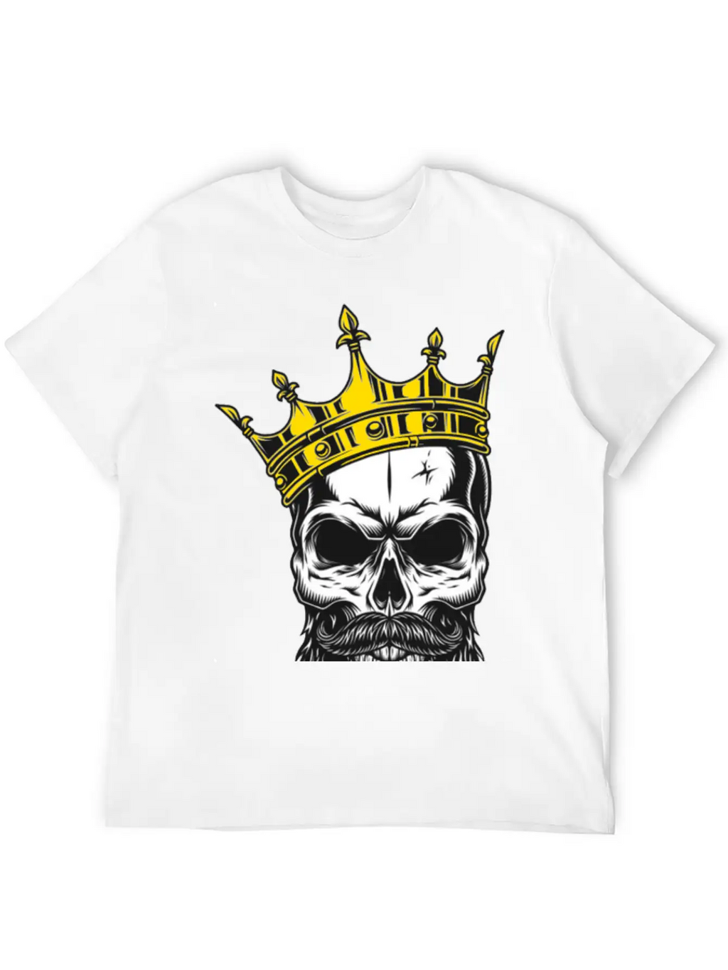 The King Skull Unisex Casual T-Shirt – Clean Design For Daily Comfort