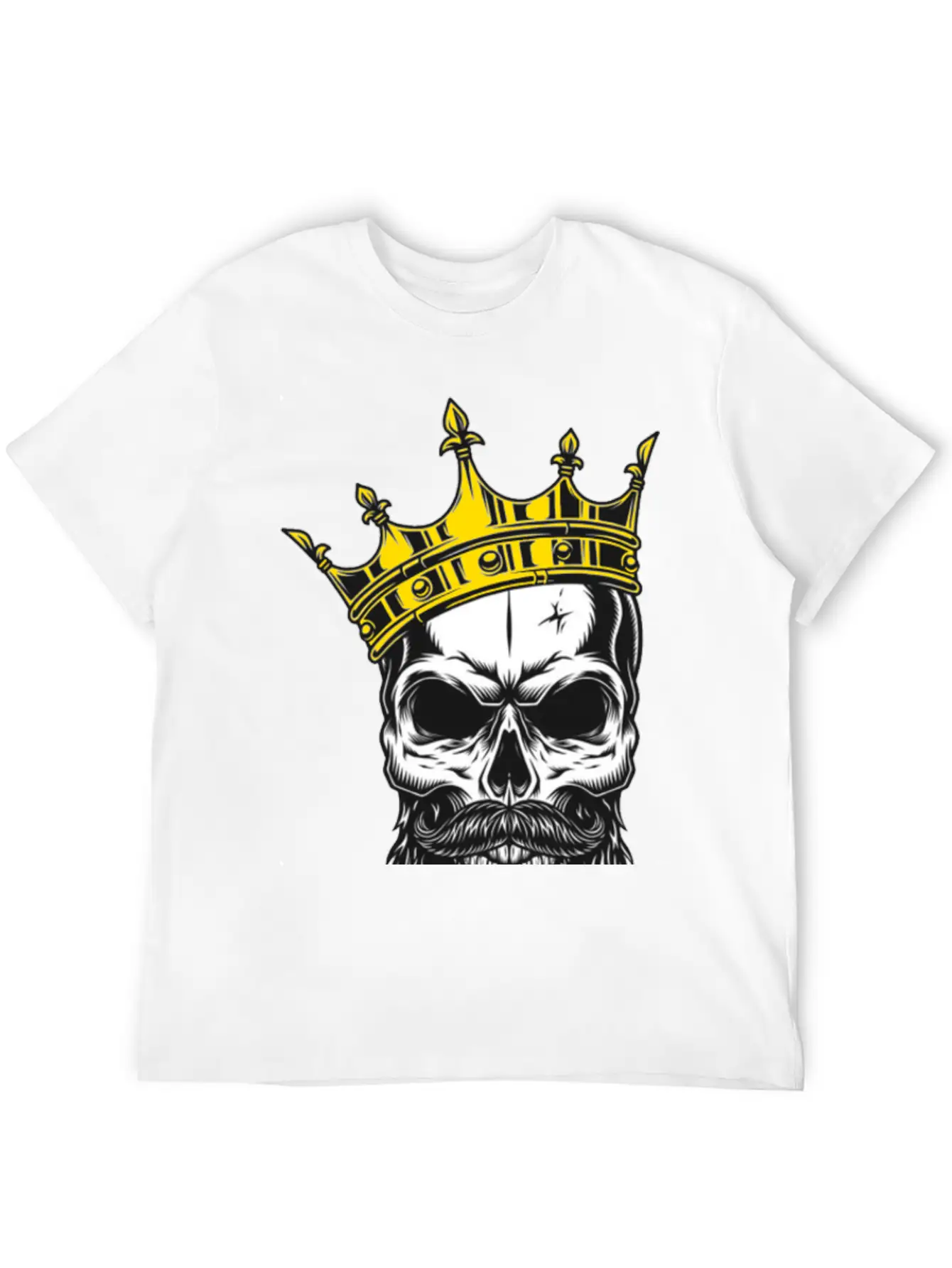 The King Skull Unisex Casual T-Shirt – Clean Design For Daily Comfort