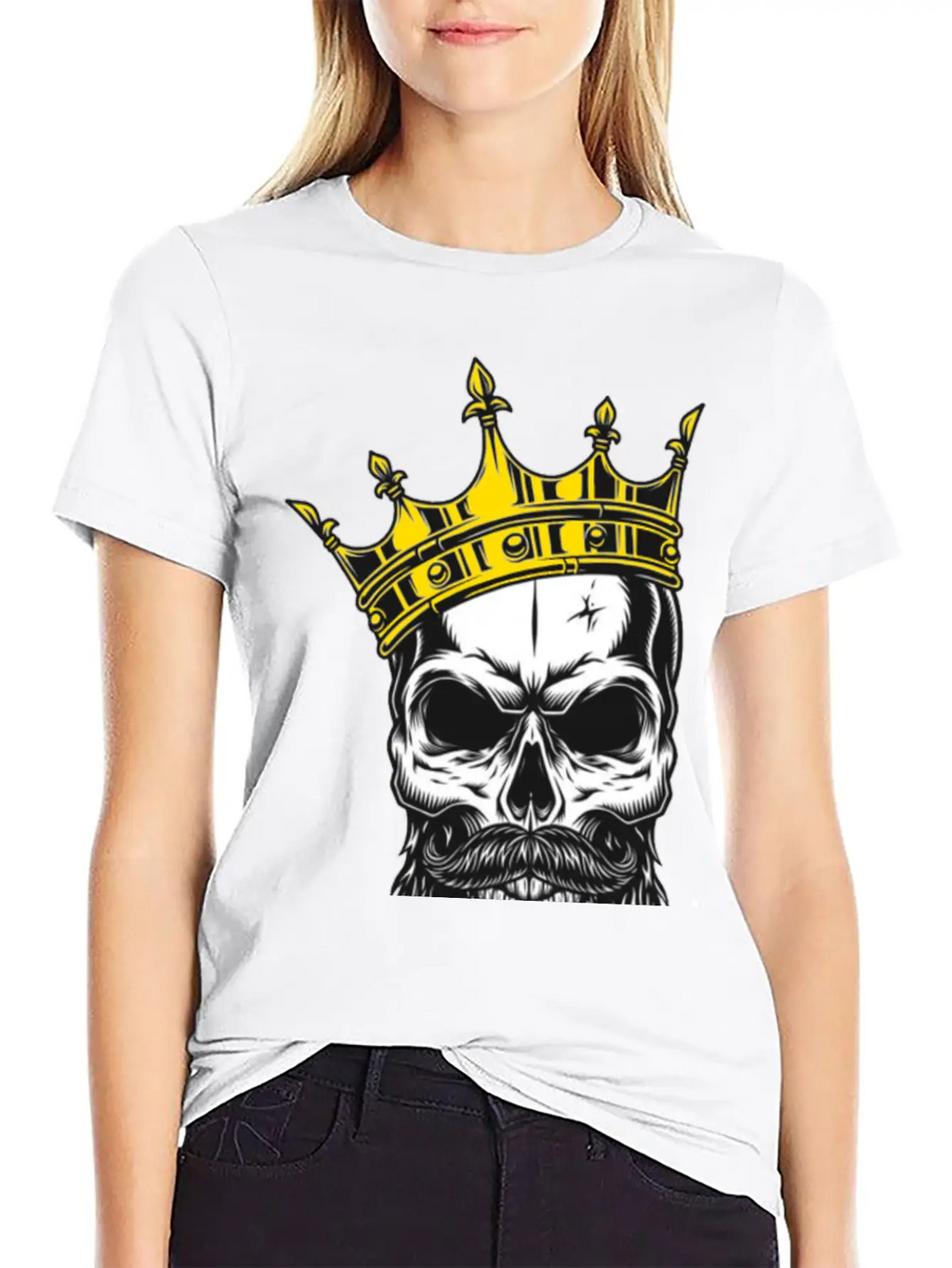 The King Skull Unisex Casual T-Shirt – Clean Design For Daily Comfort