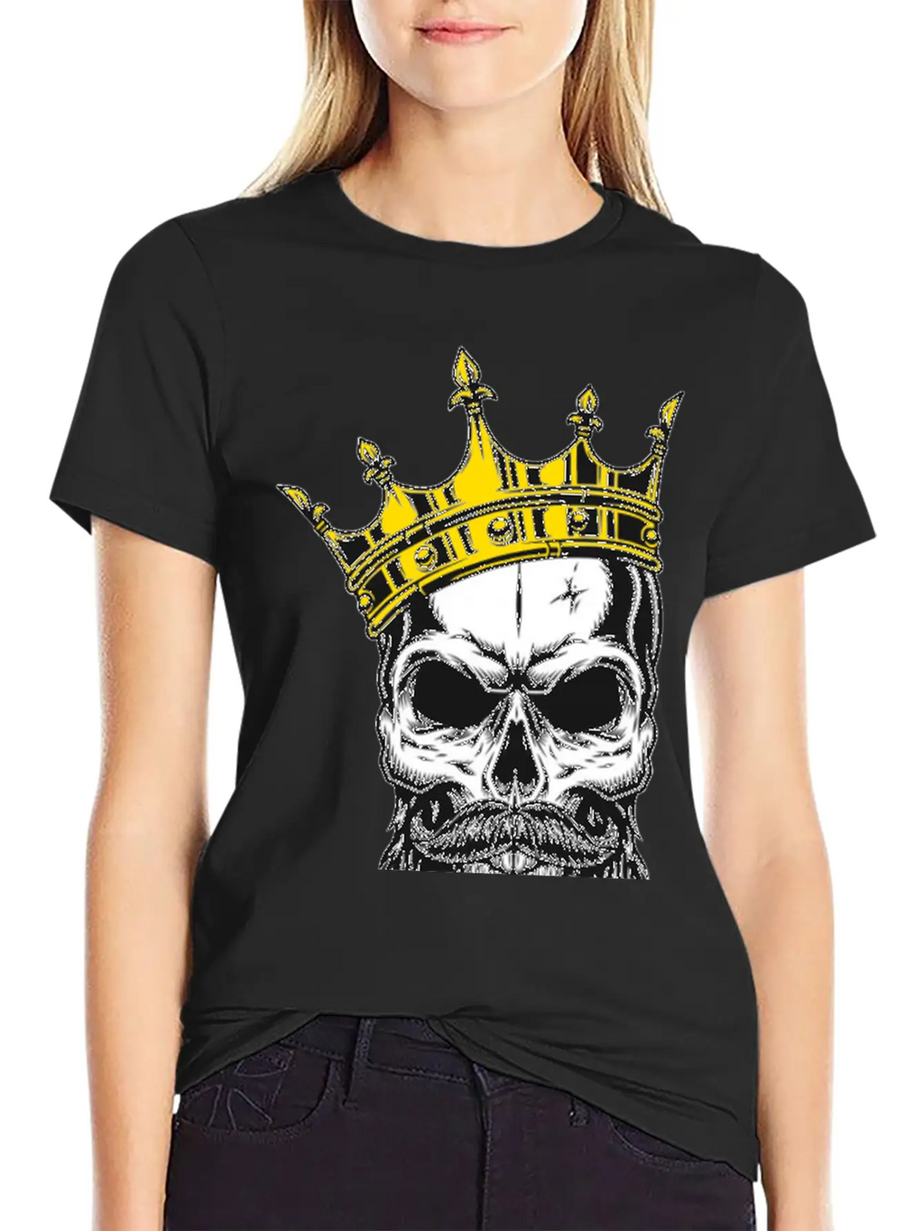 The King Skull Unisex Casual T-Shirt – Clean Design For Daily Comfort
