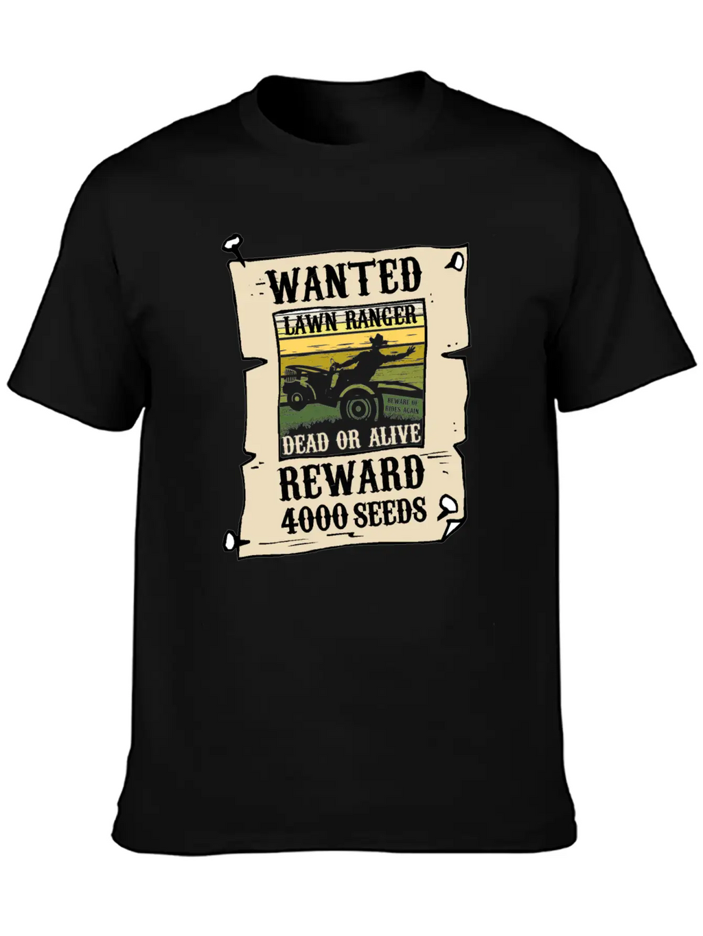 The Lawn Ranger Rides Again Funny Grass Mower Gift Timeless Short Sleeve Tee – Comfy And Minimalist Design