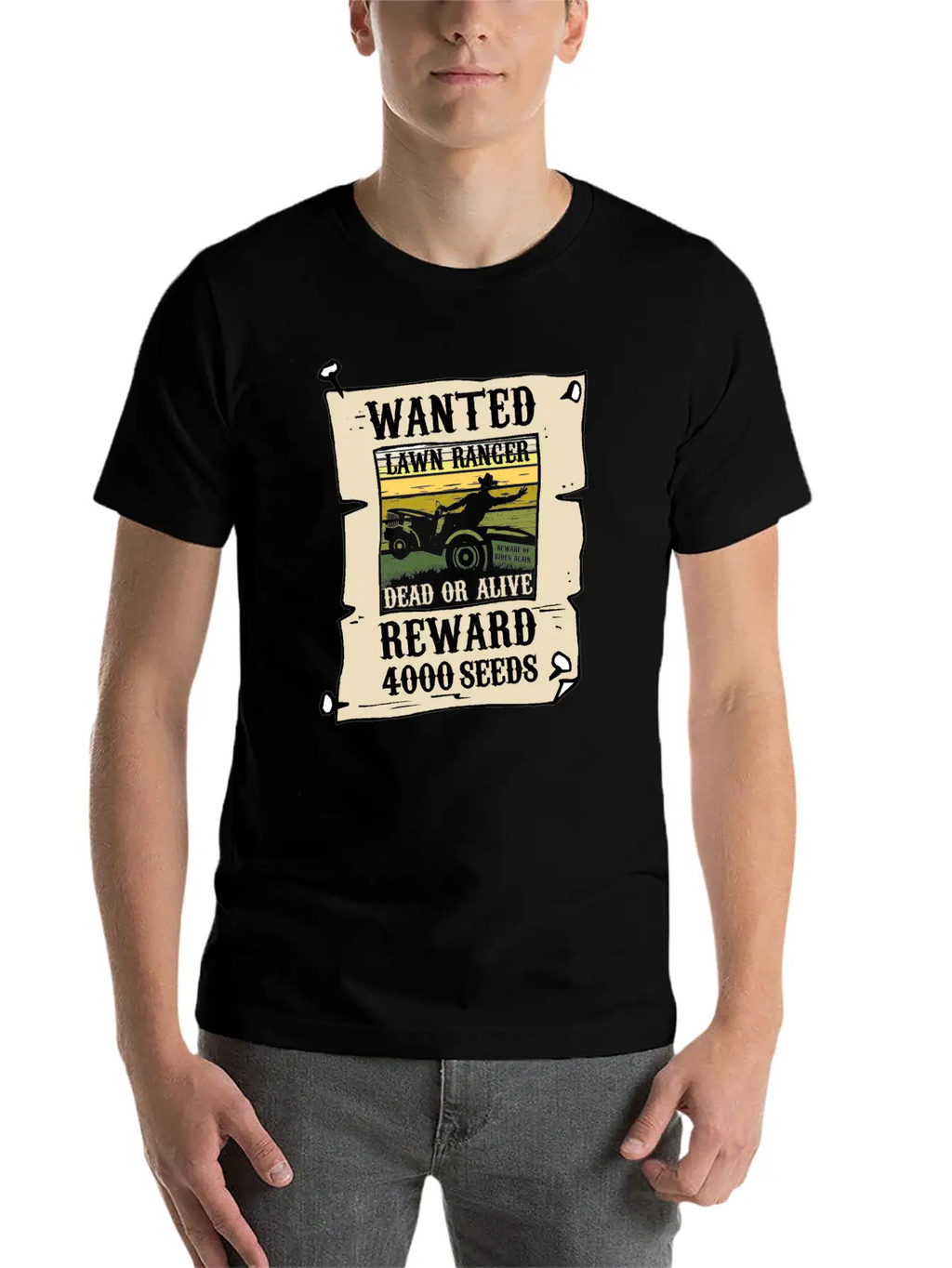 The Lawn Ranger Rides Again Funny Grass Mower Gift Timeless Short Sleeve Tee – Comfy And Minimalist Design