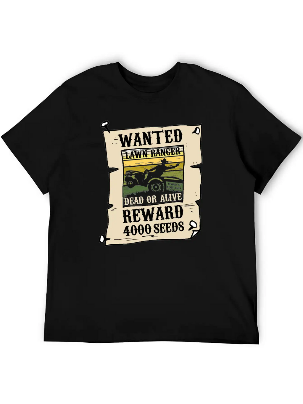 The Lawn Ranger Rides Again Funny Grass Mower Gift Timeless Short Sleeve Tee – Comfy And Minimalist Design