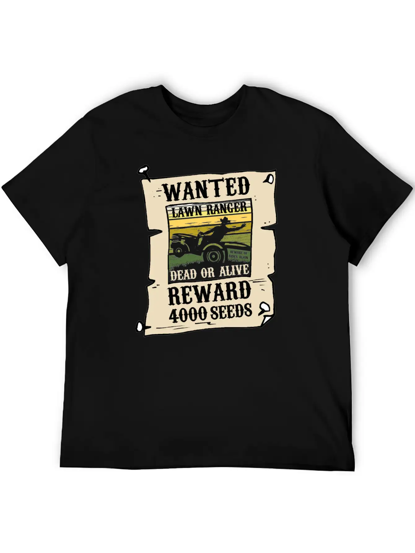 The Lawn Ranger Rides Again Funny Grass Mower Gift Timeless Short Sleeve Tee – Comfy And Minimalist Design