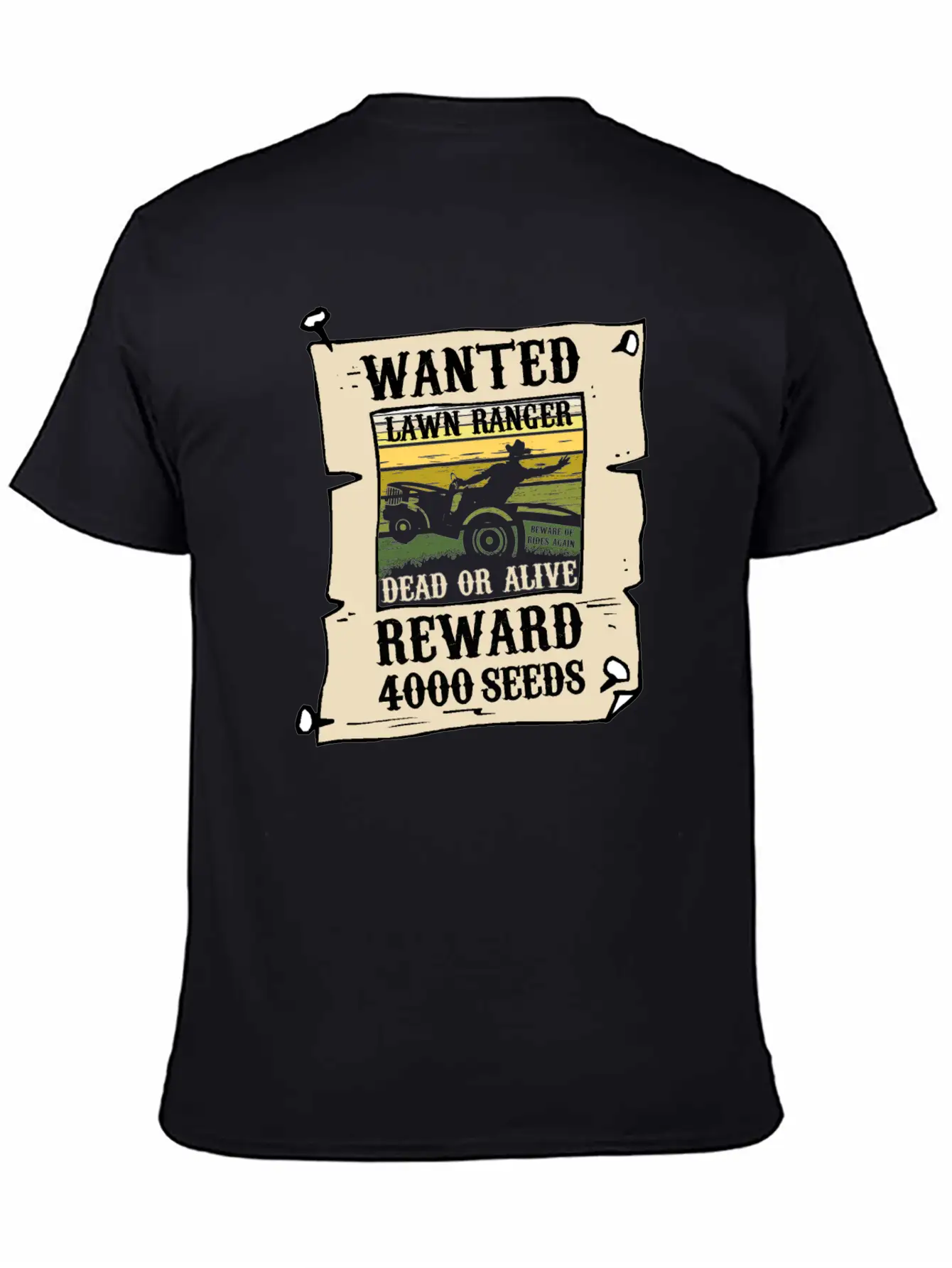 The Lawn Ranger Rides Again Funny Grass Mower Gift Timeless Short Sleeve Tee – Comfy And Minimalist Design