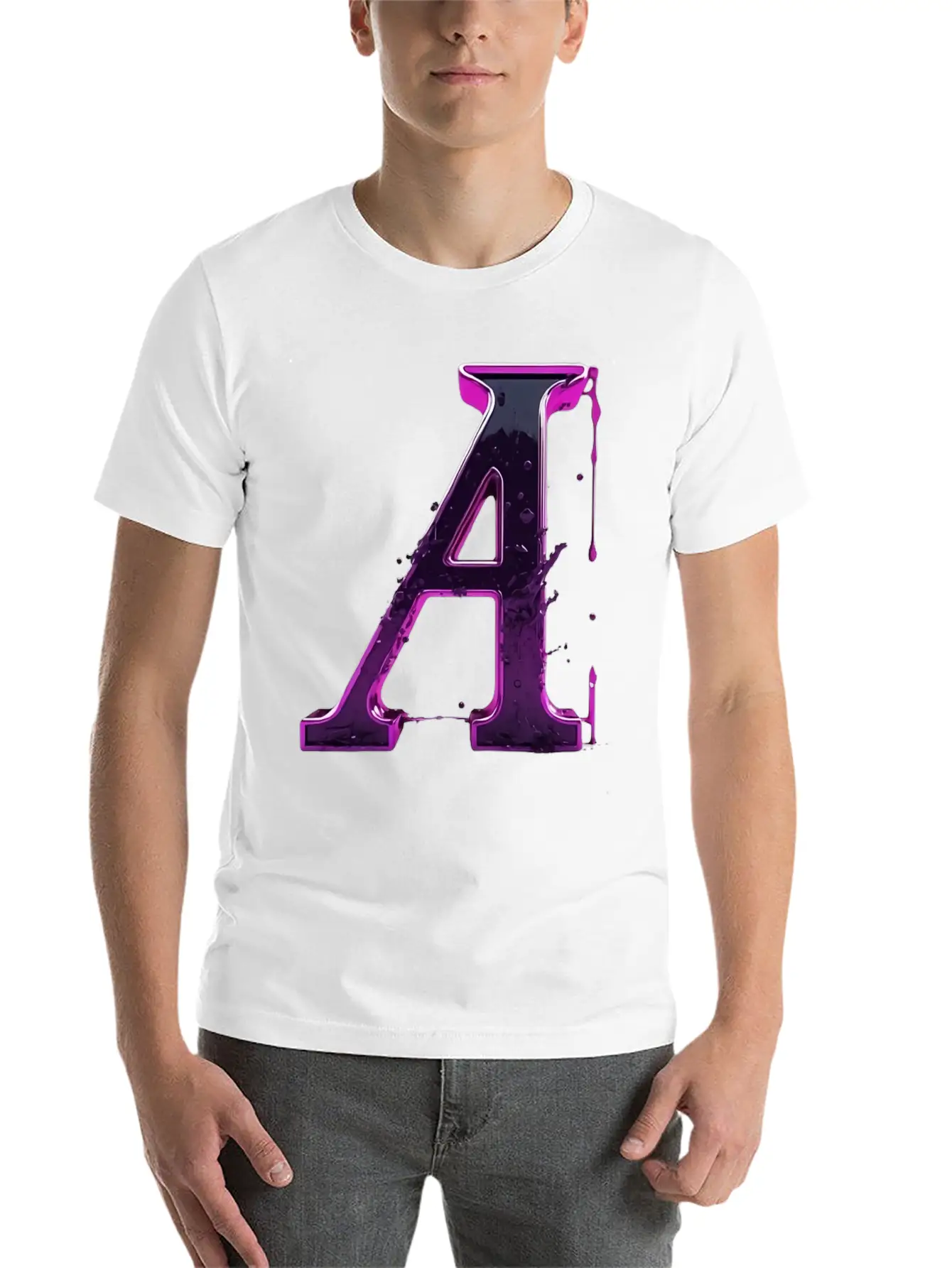 The Letter A Is Distinguished By Beautiful Colors Classic Cotton Tee – Unisex Comfort For Any Season