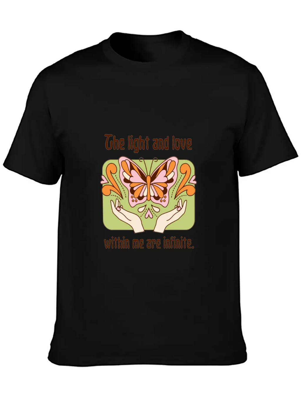 The Light And Love Within Me Infinite Breathable Graphic T-Shirt – Perfect For Casual Days