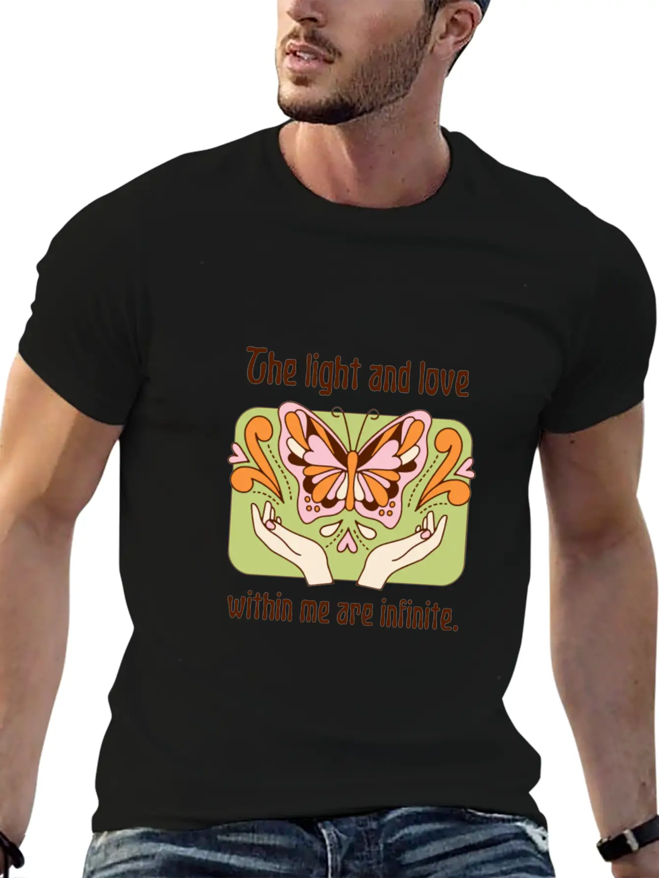 The Light And Love Within Me Infinite Breathable Graphic T-Shirt – Perfect For Casual Days