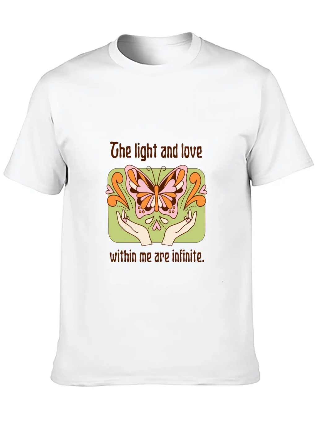 The Light And Love Within Me Infinite Breathable Graphic T-Shirt – Perfect For Casual Days