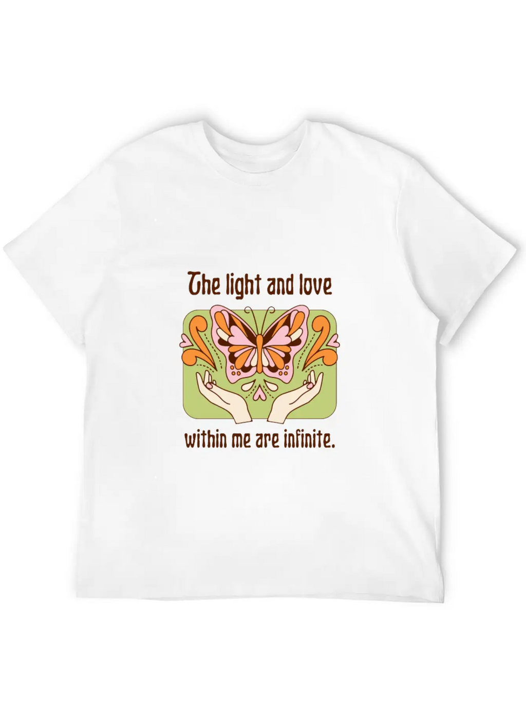 The Light And Love Within Me Infinite Breathable Graphic T-Shirt – Perfect For Casual Days