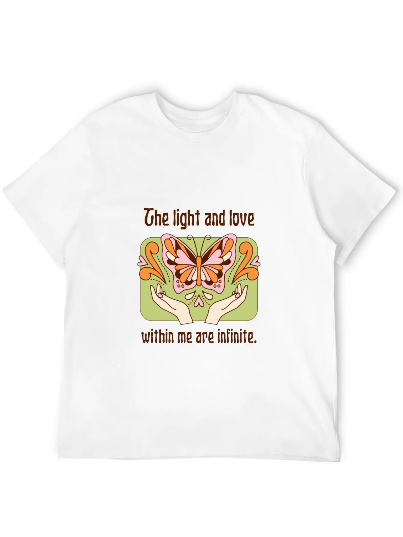 The Light And Love Within Me Infinite Breathable Graphic T-Shirt – Perfect For Casual Days