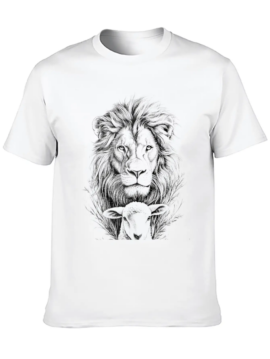 The Lion Of Judah And The Lamb Of God Classic Cotton Tee – Unisex Comfort For Any Season