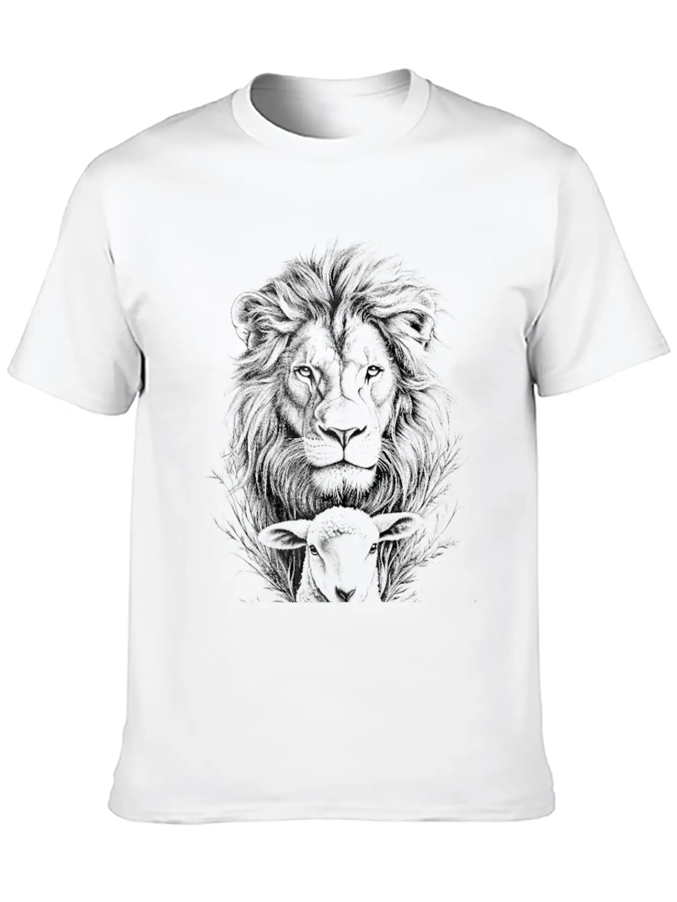 The Lion Of Judah And The Lamb Of God Classic Cotton Tee – Unisex Comfort For Any Season