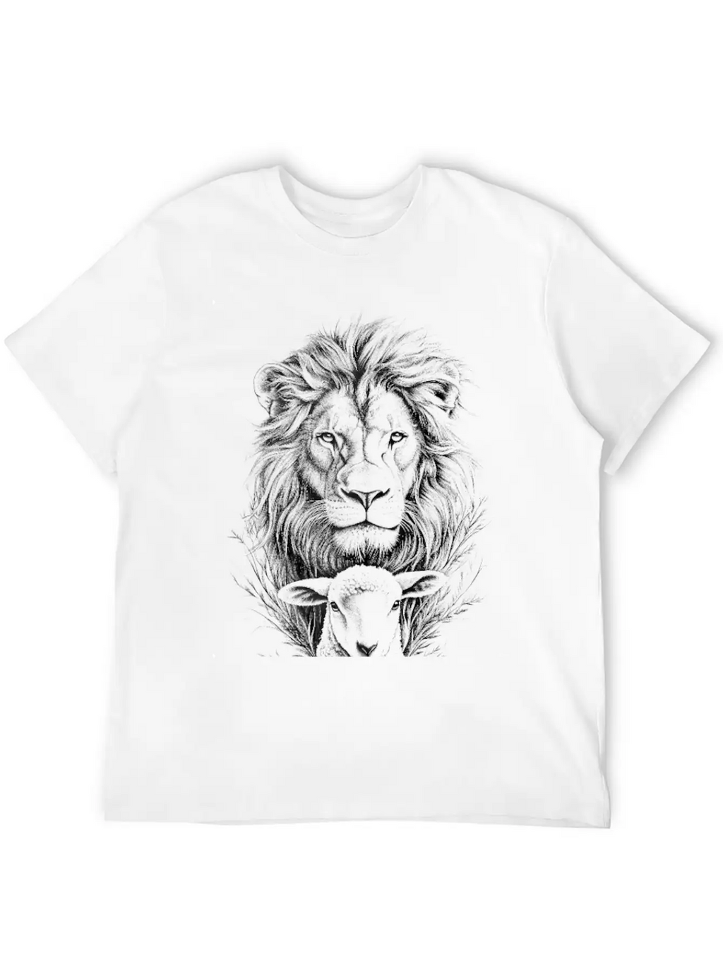 The Lion Of Judah And The Lamb Of God Classic Cotton Tee – Unisex Comfort For Any Season