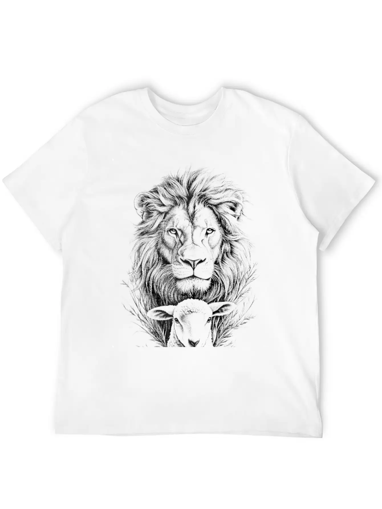 The Lion Of Judah And The Lamb Of God Classic Cotton Tee – Unisex Comfort For Any Season