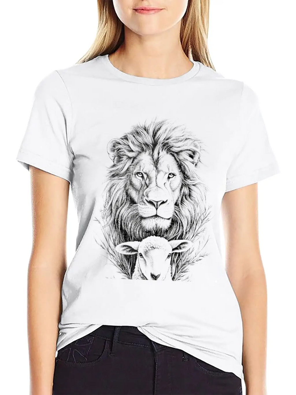The Lion Of Judah And The Lamb Of God Classic Cotton Tee – Unisex Comfort For Any Season