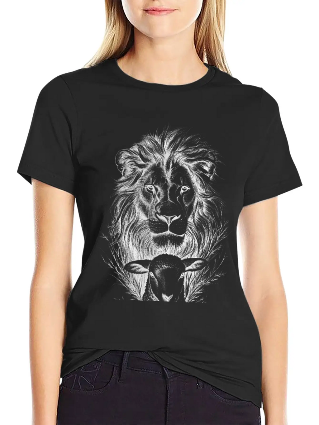 The Lion Of Judah And The Lamb Of God Classic Cotton Tee – Unisex Comfort For Any Season