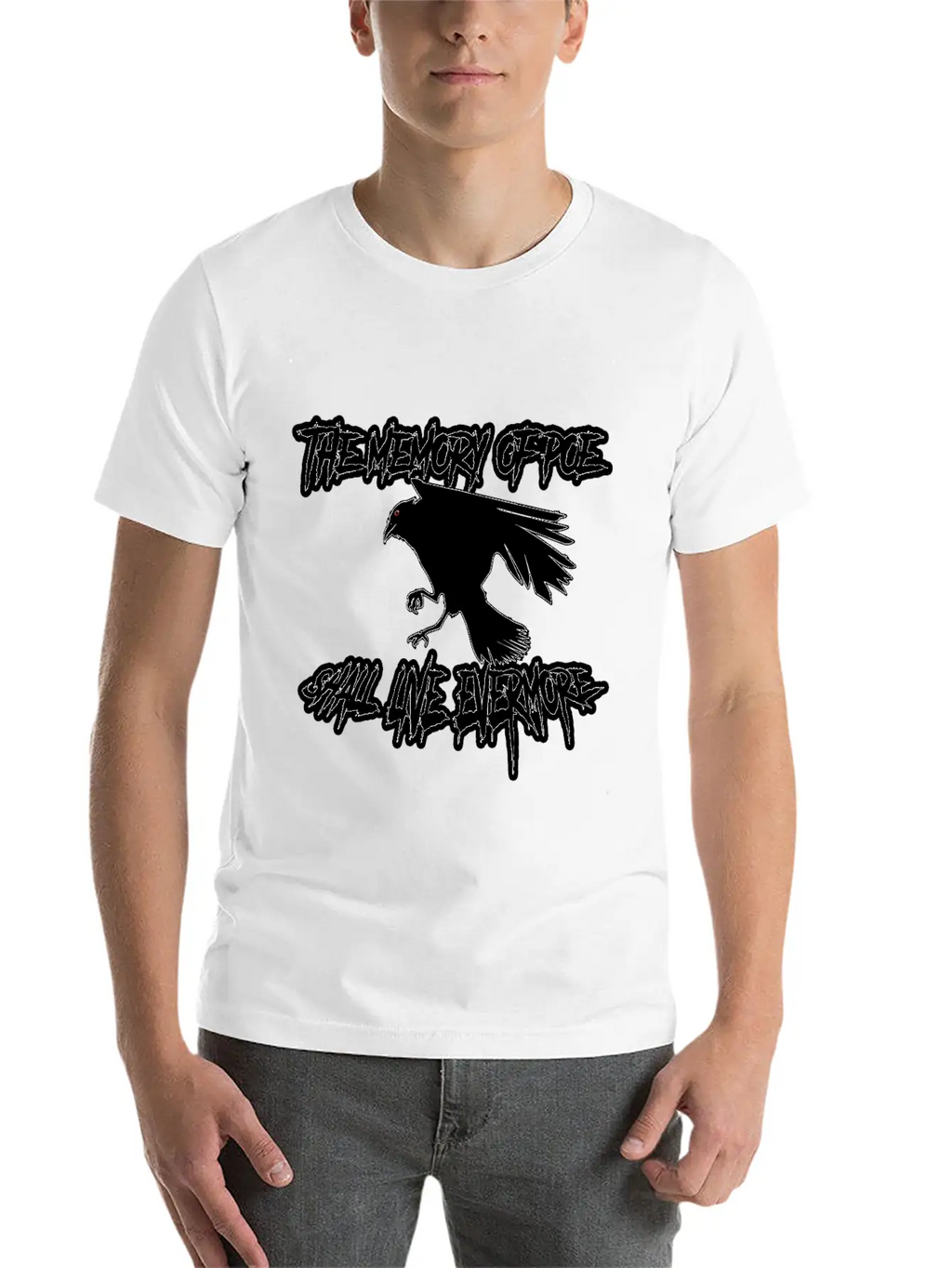 The Memory Of Poe Shall Live Evermore Unisex Casual T-Shirt – Clean Design For Daily Comfort