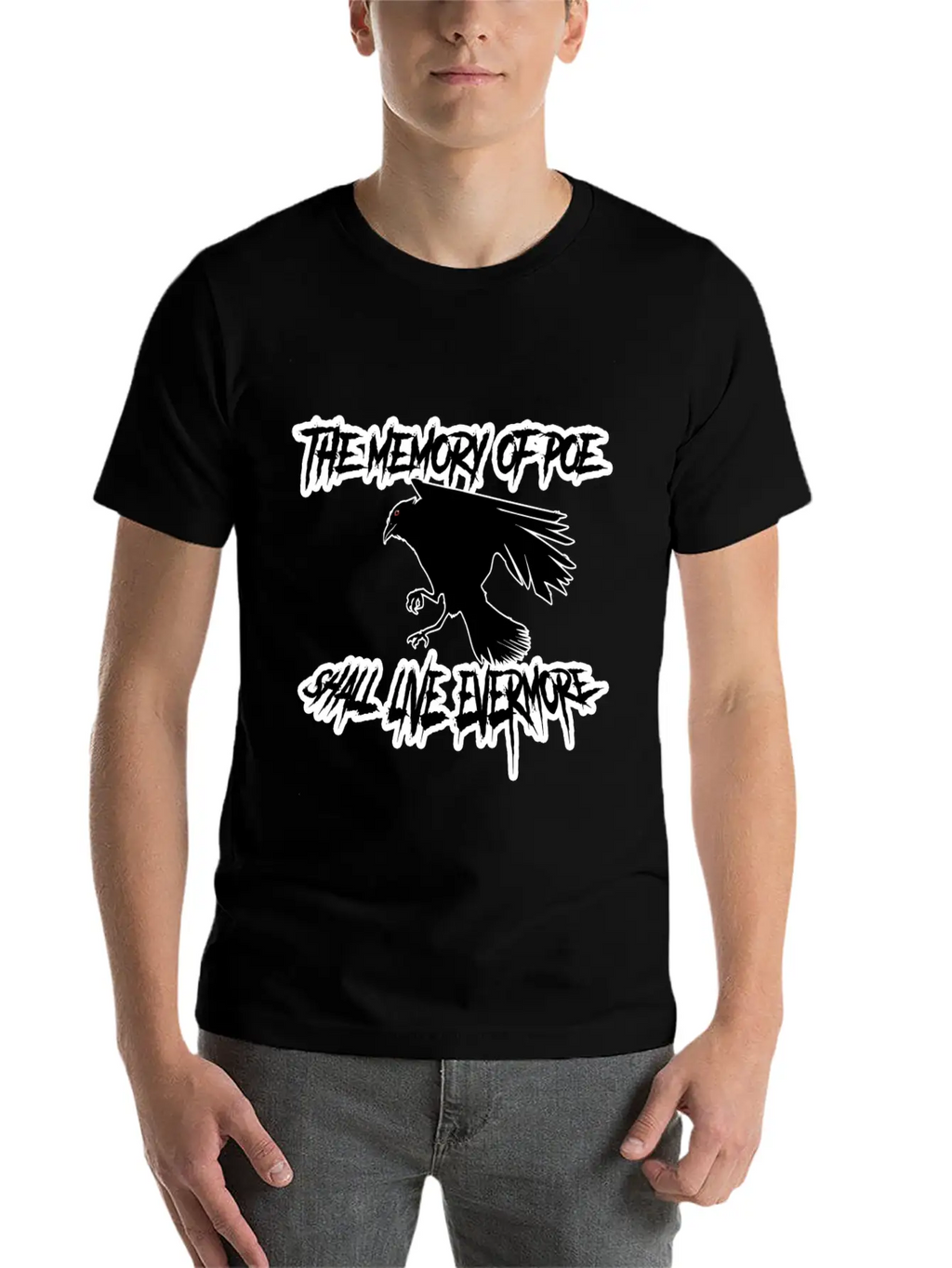 The Memory Of Poe Shall Live Evermore Unisex Casual T-Shirt – Clean Design For Daily Comfort