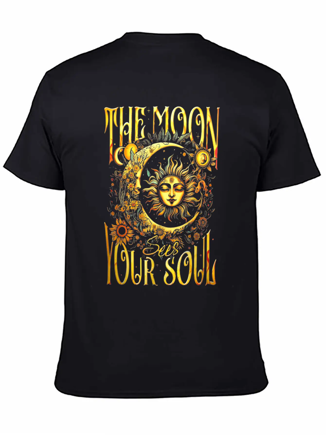 The Moon Sees Your Soul Breathable Soft Cotton T-Shirt – Timeless Casual Look
