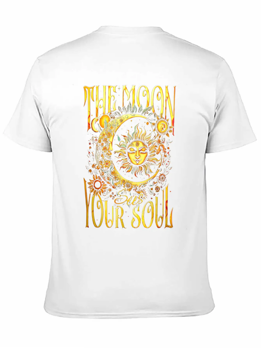The Moon Sees Your Soul Breathable Soft Cotton T-Shirt – Timeless Casual Look