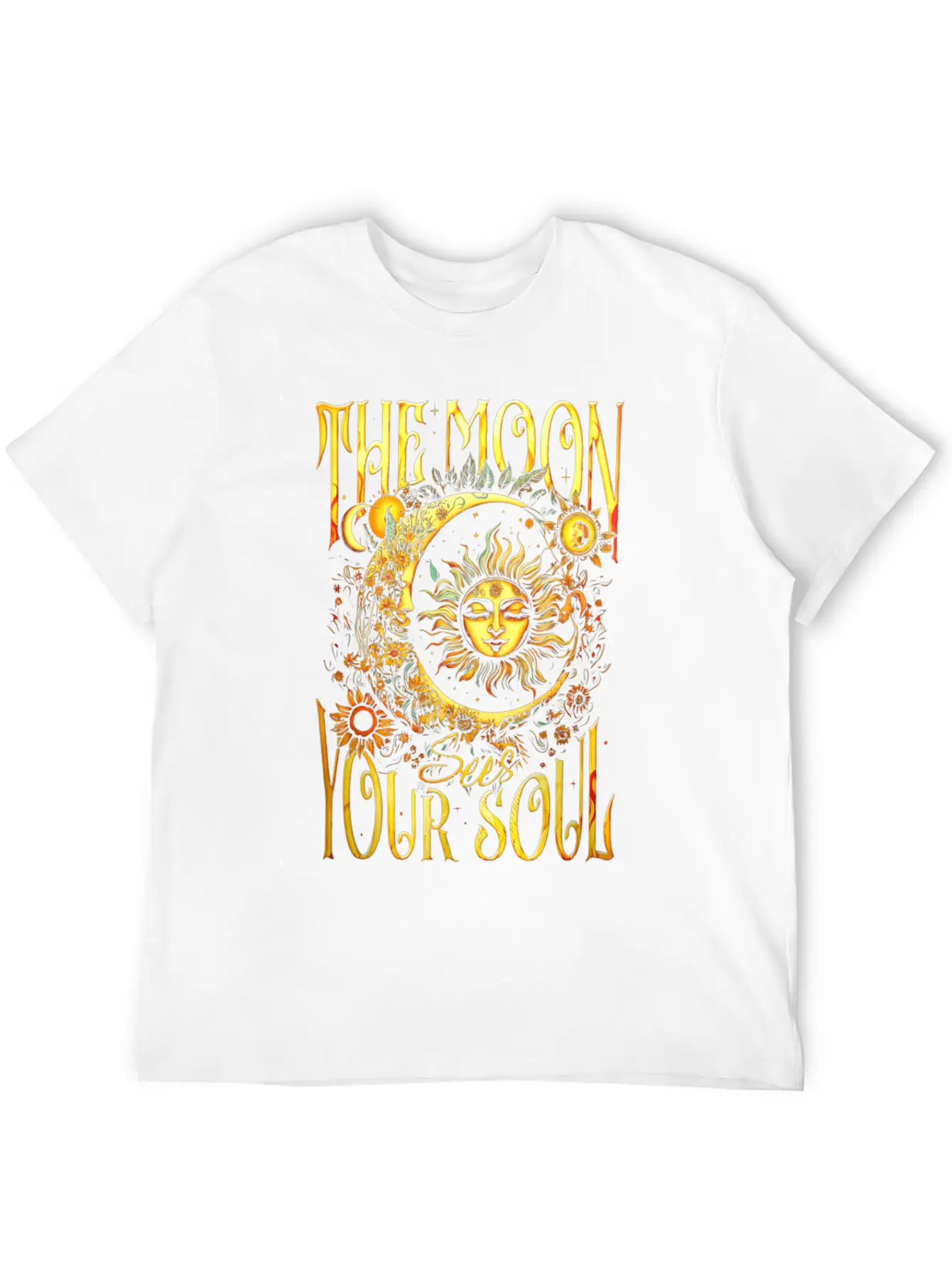 The Moon Sees Your Soul Breathable Soft Cotton T-Shirt – Timeless Casual Look