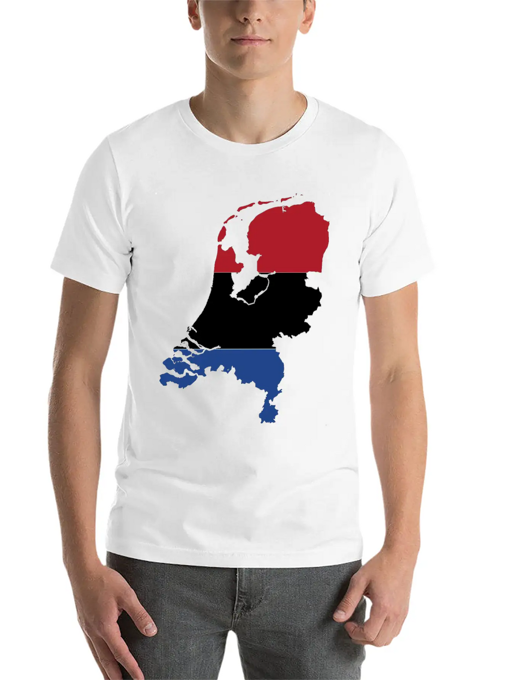 The Netherlands & Flag Breathable Soft Cotton T-Shirt – Timeless Casual Look