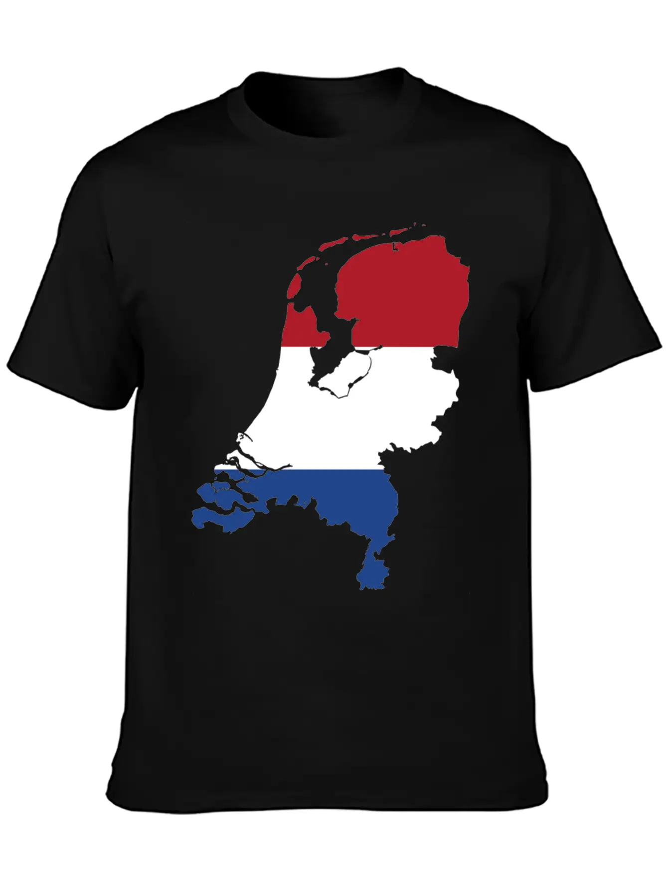 The Netherlands & Flag Breathable Soft Cotton T-Shirt – Timeless Casual Look