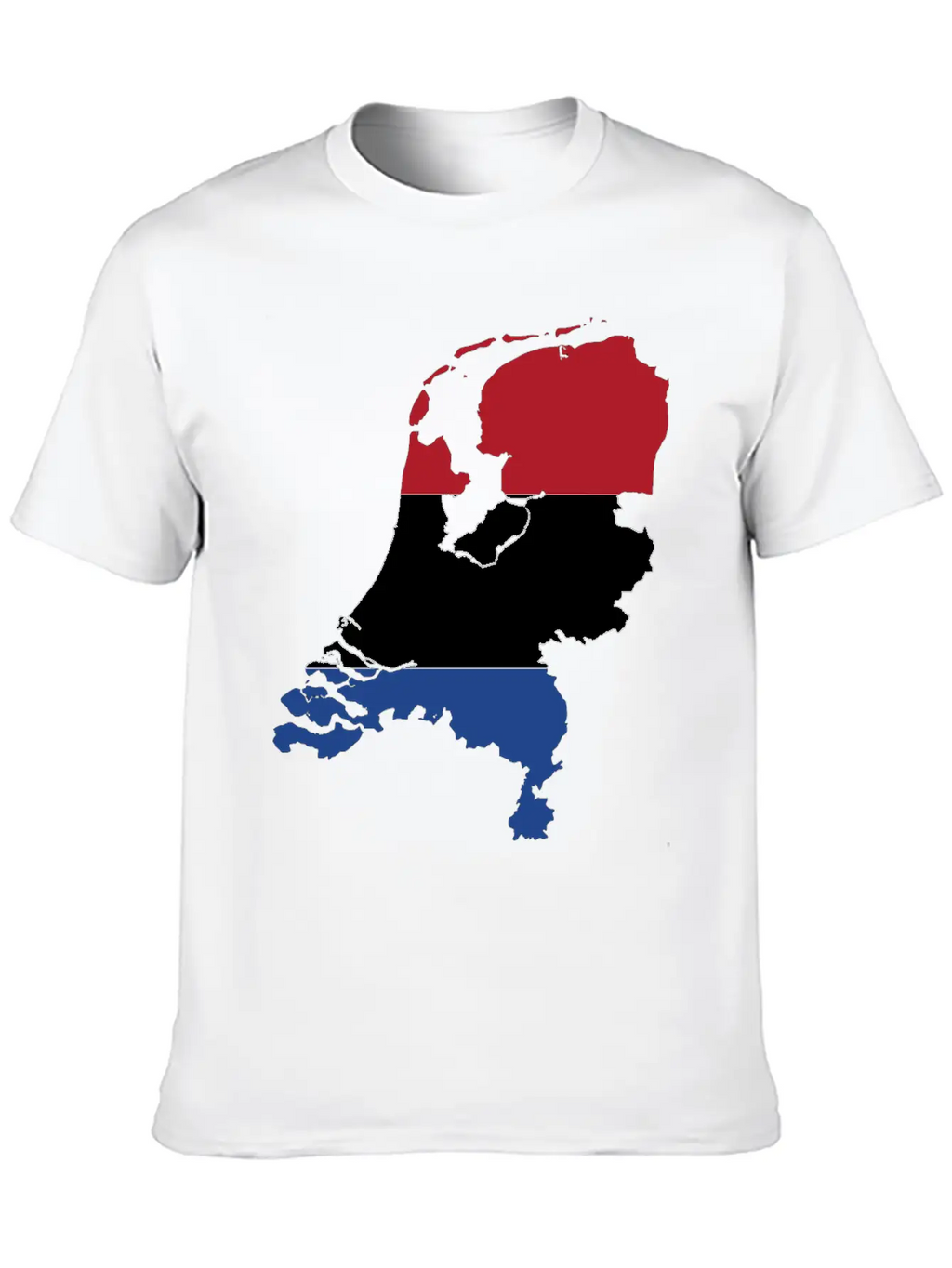The Netherlands & Flag Breathable Soft Cotton T-Shirt – Timeless Casual Look