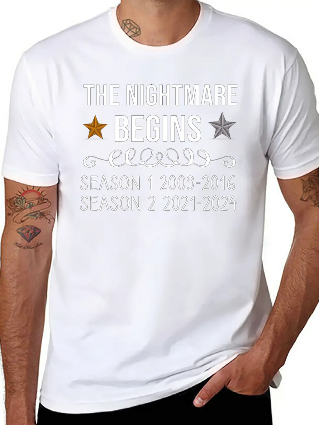 The Nightmare Begins Season 1 2009-2016 Season 2 Stylish Everyday T-Shirt – Unisex Basic Cotton Tee