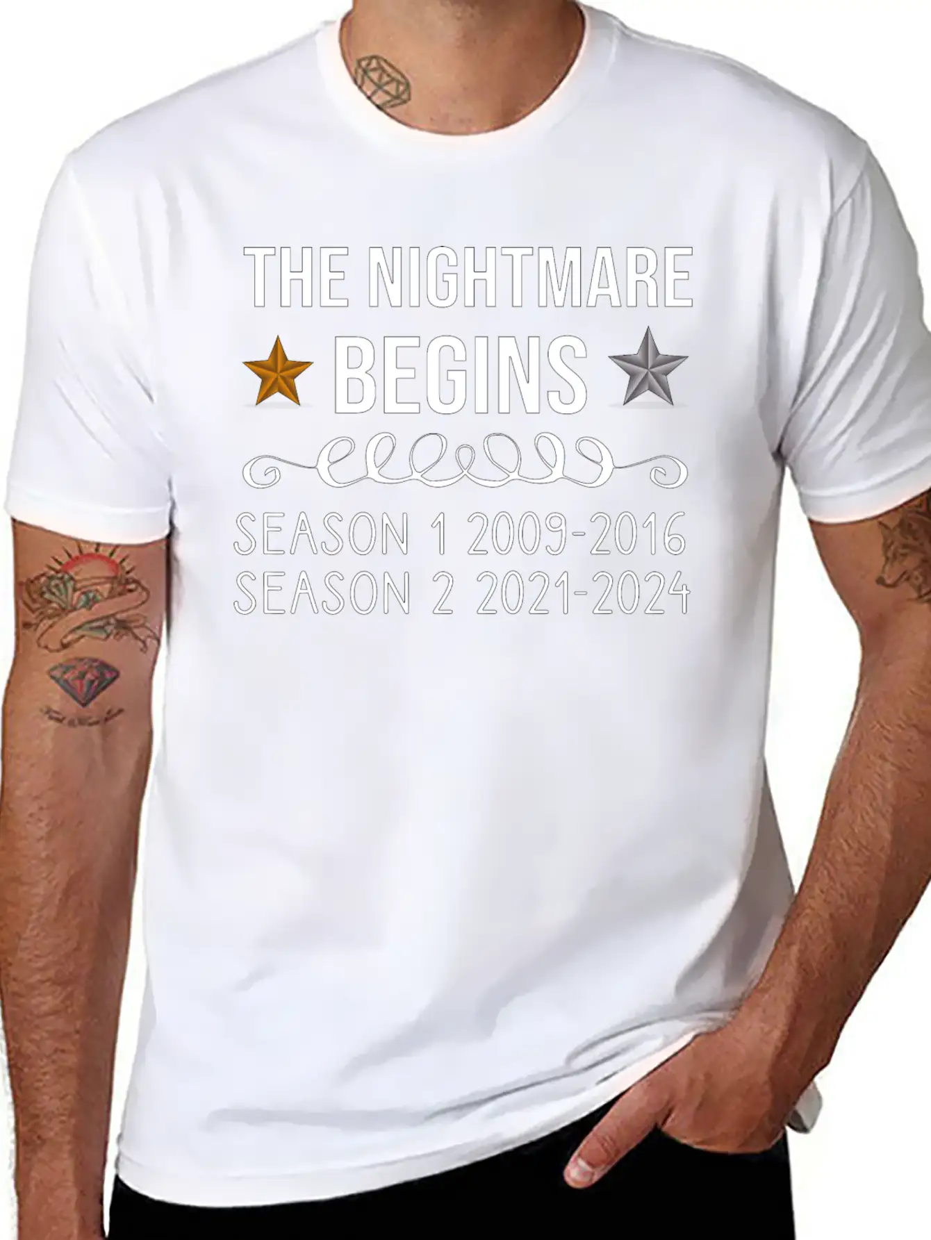 The Nightmare Begins Season 1 2009-2016 Season 2 Stylish Everyday T-Shirt – Unisex Basic Cotton Tee