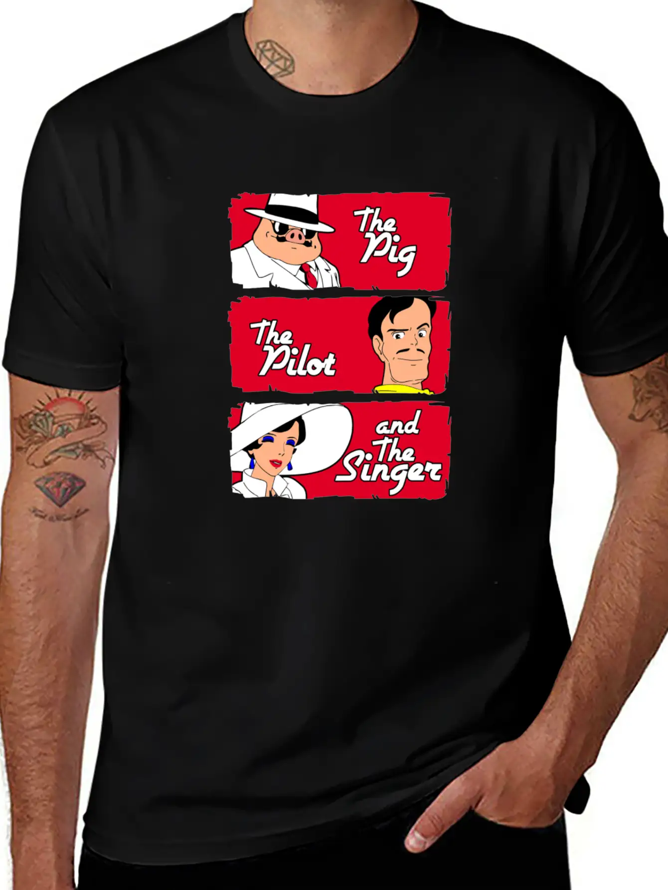The Pig The Pilot Singer Relaxed Everyday Tee – Lightweight And Durable Cotton