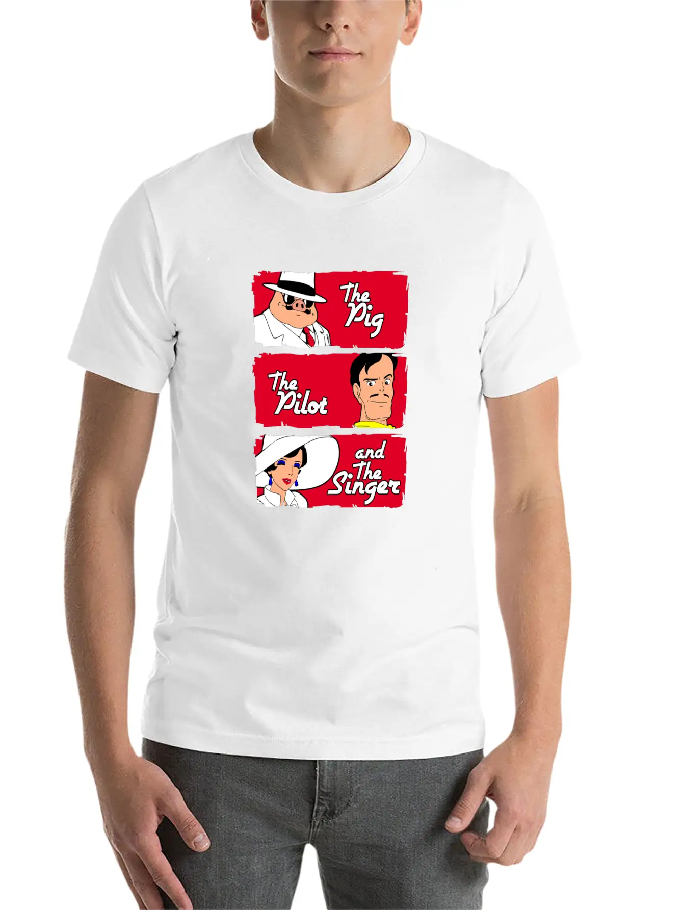 The Pig The Pilot Singer Relaxed Everyday Tee – Lightweight And Durable Cotton