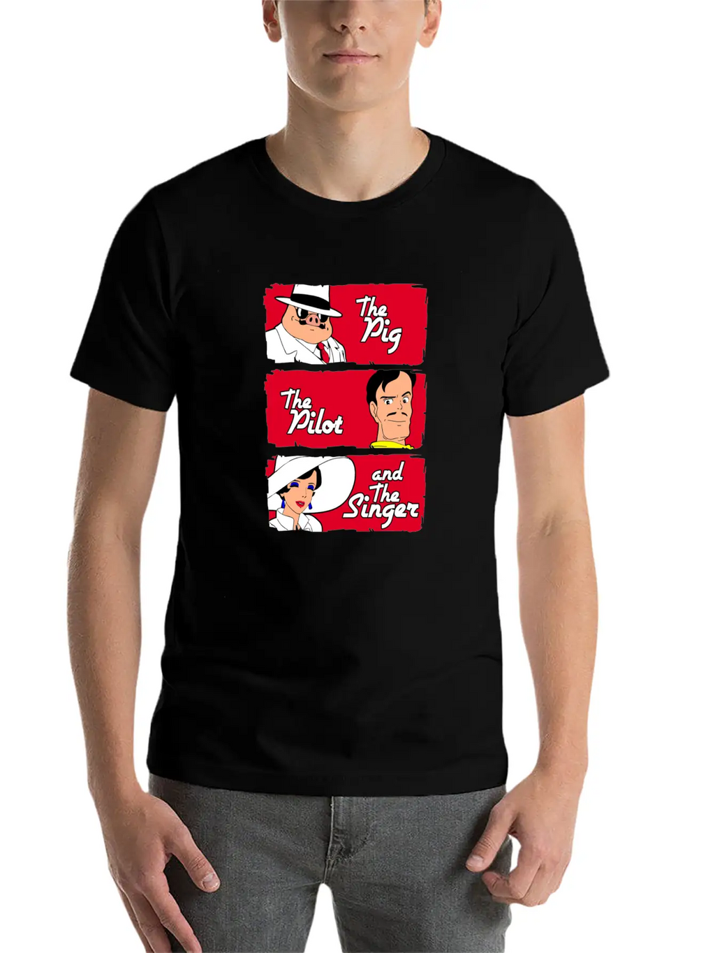 The Pig The Pilot Singer Relaxed Everyday Tee – Lightweight And Durable Cotton