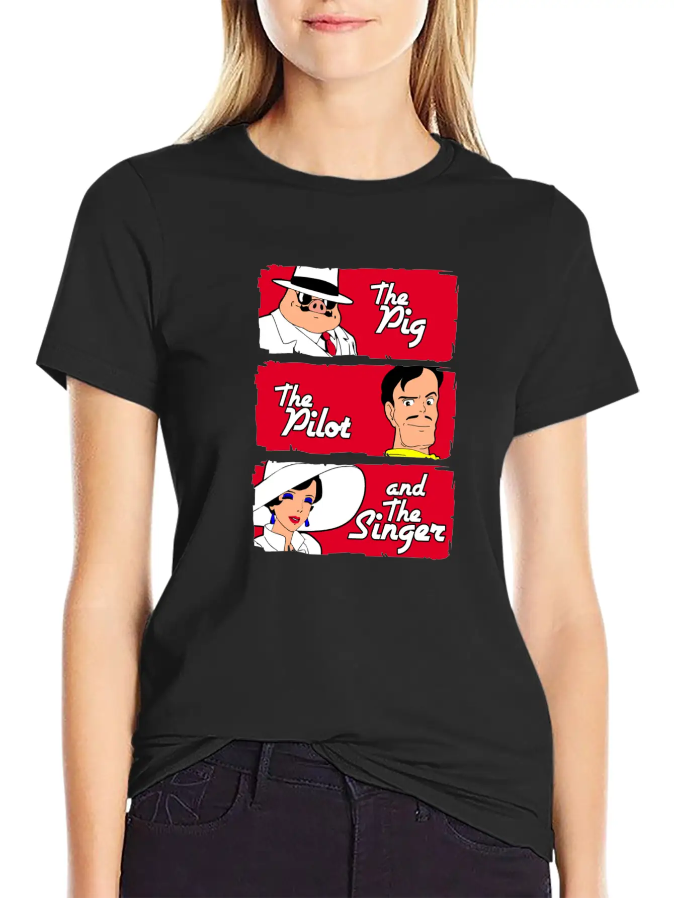 The Pig The Pilot Singer Relaxed Everyday Tee – Lightweight And Durable Cotton