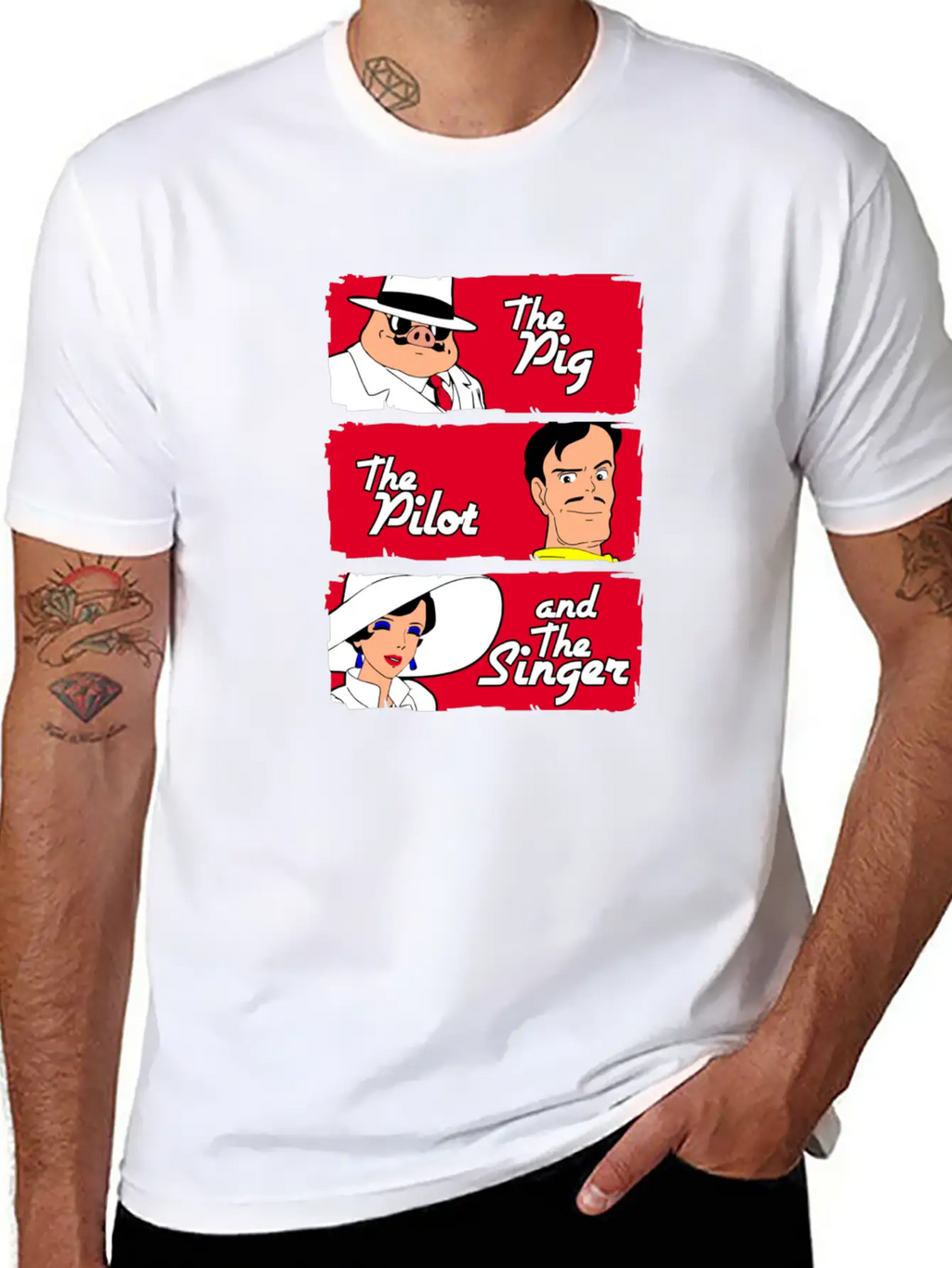 The Pig The Pilot Singer Relaxed Everyday Tee – Lightweight And Durable Cotton